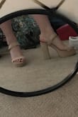 It fits my foot perfectly and are super cute but the way the strap hits looks odd in the front view. From the sides, you can't tell but adding more holes in the strap may help tighten it down. - Julia E.