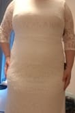 I found this dress to be true to size. I'm a 16 or 18 in many companies, and the XL was just too small in some other Lulus sizes I tried. This dress, however, fit very comfortably. I got the 1x. I'm planning on wearing it for our small courthouse wedding (bigger ceremony next year). Very excited to wear this dress next month! Will be wearing shapewear and adhesive bra. - Kristen S.