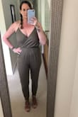 Fits great. Definitely need to iron before wearing. Can't wait to wear this out once everything opens again. - Katie H.