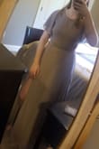 Perfect dress for my engagement pics, will definitely wear again! Very comfy, flowy, lightweight. Back cutouts super cute, not too tight where it created indentations. Just enough to hold the skirt up. Had to cut off about 4 inches from the bottom to wear flats but very easy to sew! Color is very muted, great for spring. - Colleen D.