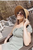 This hat is everything. So cute and actually stays on your head when it's windy, perfect for the beach. Wore it to a party and now all my friends want one. - Kaleigh K.