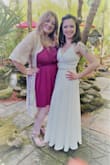 I purchased this lovely gown for my garden "beach themed" wedding and felt like the most beautiful bride in the world! I remember when I first tried it on, I literally started to cry at how overwhelmingly perfect it looked! It was so comfortable, I didn't feel stuck or restricted to move at all. I added a pearl-like belt to accentuate my waist and it gave the dress a more formal appearance. The only alteration was me taking 8in off the bottom and hemming it myself, which was super easy to do! No bra - can't beat that! I am so happy that I found the dress of my dreams at such a wonderful price and convenience. Best online shopping experience ever!!! - Sarah K.