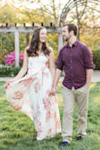 I purchased this dress for my engagement photos, and it was beautiful! However, the top of the dress caused some issues. The snap is quite flimsy and popped open if I took a deep breath in. I ended up sewing in an extra hook-and-eye closure, which helped keep it shut! The top still does move around a bit, and I had to use lots of fashion tape and keep adjusting in order to hide my bra. If I was wearing this to an event, I would probably go braless. The length was only slightly long on me (5'9", no heels), so I did not get it hemmed. - Amanda B.