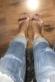 I originally ordered a 7.5 based on the reviews saying to order a half size down, but ended up returning for an 8 and honestly an 8.5 might've even worked better (you can kinda see my toes are almost hanging off the edge in the 8). If you typically teeter between sizes I would order the bigger size, if you're usually just one size I might go up a half size from that. They really are pretty though, I don't think the pictures even do it justice! Haven't worn yet but do seem pretty comfortable for a heel - Leah K.