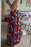 Got this for my upcoming vacay but decided to return it. It was too long, even in heels, for my 5'9" self. The top is adjustable which was a pro but the skirt was too long. - Samantha A.
