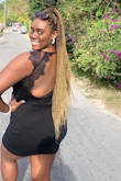 I purchased this dress for an event and it was the thing cutest ever! I received so many compliments about it! I went so well with my heels and jewelry. It runs slightly snug but that was just what I was looking for, it hugged my curves perfectly! I would definitely recommend purchasing this dress! - Lyneisha P.