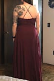 So in love with this dress! Got it to wear as a bridesmaids dress for my friends wedding this fall and it fits perfectly. Not only does it fit great it is very comfortable and slimming. - Mayci G.