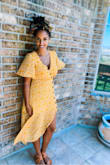 Wore this dress out with Quarantino and felt like Marilyn Monroe... I like how the wind blew it every which way... showing my knees and my thighs but never going too high... had his mouth wide open. - Renee A.