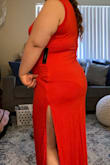 I'm so in love with the dress!!! I've boughten so many things from here & every time you amaze me with how well the fit is & how good quality it is. Material doesn't feel cheap at all!! Well made! So happy you guys are starting to do extended sizes!! I just bought another in black:) - Amoreena C.