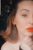 I have used these multiple times because they are just so beautiful! Not heavy like others that I have bought through Lulus. I love them with a simple outfit because they are so bold and beautiful. You can dress up your outfit with these earrings. - Daniela Z.