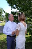 Amazing, beautiful dress. Wore it for my outside wedding. Many compliments. I literally took it out of the bag and put it on. No wrinkles,  just lovely.  Thank you. - Melinda K.