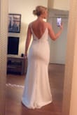I had to postpone my wedding and we still wanted to get married on our original date so I ordered this!
It is perfect! I ordered a medium and it fit great!
Only thing to consider is that I wanted to wear heels but it was too short for heels if I wanted it to touch the ground - just something to think about if you're taller! - Kendra S.