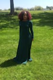 I love the material of the dress. The length is perfect for my height. I can wear flats or heels. I would buy this dress in every color. - Shanice J.