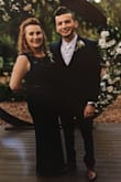 Gown is beautiful - fabric was soft and lightweight. Fabric has some give so this Mother of Groom was comfortable all night.   I received SO many compliments - thank you! - Tammy J.