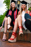 I normally wear an 8 or 8.5 so I ordered an 8. I think I should've ordered a 7.5 because they still didn't feel quite secure in the back. I did roll my ankle in these once. Other than that, I love these shoes; they're super cute and comfortable. - Elyse A.
