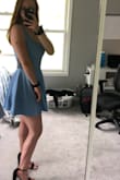 As soon as I put this dress on I called my boyfriend and said "If all the weddings are cancelled this summer I'll be upset because then I can't wear this dress!"
It fits perfectly around my waist and zips up easily in the back. I am a full time athlete so I sometime struggle with finding dresses that are the right length, the right size around my waist/chest, and aren't too tight around my shoulders. This dress does all that to a t! Absolutely would recommend to anyone. - Sarah R.