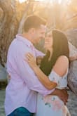 I wore this for my engagement photos and it was perfect! I wore size medium and my breast size is D so it was pretty tight there but overall beautiful dress and made it work! - Kimberly H.