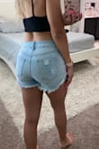 These shorts actually cover your butt cheeks which is hard to find these days. They have minimal stretch. I'm usually a 25 or 26 and a small fit perfectly. I wish they were a little bit higher waisted but I like them and will be wearing them a lot this summer. - Joanna F.