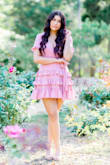 I wore this for my graduation photos and I am OBSESSED with the fit! I got a medium and it was perfect! The color is perfect and it looks beautiful <3 - Aliyah C.