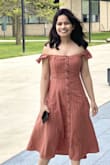 The material is so nice. I wore it on my graduation ceremony day. It's so pretty and sexy. - Meenakshi K.