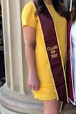 I am obsessed with this dress. The fit was perfect and very comfortable.  It was flowy but also very flattering in photos. It is the perfect mix of yellow and gold, would highly recommend. - Maria K.