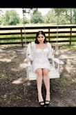 I love this dress, got so many compliments! This is my graduation dress, it's super airy and comfortable. The back of the dress is stretchy, fit nicely but could've sized down. - Marisa F.