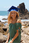 I would definitely recommend buying this dress! The color goes really nice with pretty much anything. It's very loose but fits well. I took my graduation pictures with this dress and I couldn't have picked a better one!! - Pam K.