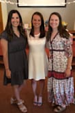 I wore this dress for my bridal shower and received many compliments! I ordered a small (what I usually wear) at first and while it did fit okay and I probably could have worn it, it was a little tight around the middle and I decided to size up to a medium just for my own comfort. Great dress! - Joanna S.