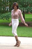 This bodysuit is a pale blush pink so it's not particularly flashy, but oh oh oh the fit. Even with a modest bust, this puts everything forward and beautifully so. Kudos to the designer. - Julie D.