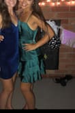 Wore this to homecoming and I loved it so much. The color in so beautiful and this dress shape is amazing. The only downside is if you dance as hard as I do, sweat shows easily. - Isabella H.