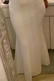 I'm usually a medium but my hips are technically a large so dresses always fit really tight down there. I went with a large and to be honest, it is somewhat loose on top but not noticeably so. I may not make any alterations at all, just wear a padded bra *wink*. The material quality is great, flowy, long (which was a huge relief to me). 
ps. I added the top and bottom half of my photo because it kept making me crop it. :-/ - Sharbacha E.