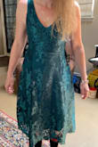 Love the lace it is thick and sturdy! And such a great fit, a little snug but I like my dresses like this and it was the perfect length right at my knees!
Also covers your bra straps, my favorite thing! Love this dress! - Jessica C.