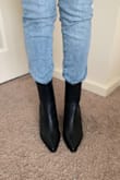 Boots look just as pictured. They are very comfortable, although I'd say they are a little bit large (about half a size) I am very happy with the way they feel and the way they look. I would definitely recommend. - Elizabeth R.