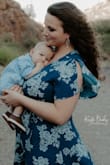 I got this dress for family pictures 12 weeks postpartum and I could not have been happier!!! It was so flattering even with my PP belly and huge nursing boobs. - Carson B.