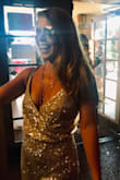 I wore this to my disco wedding in Las Vegas. So comfortable, not itchy. I had to get the legs hemmed as they were long but it was perfect for my wedding! - Tori M.