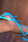 This is a lovely bottega dupe, but for the price the quality is not there. I received my heels with loose threads. They also run large so go a 1/2-1 size down. - Chelsea C.