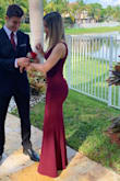 It's super form fitting!! Wore it for prom pics and it complimented my body so well. The color is beautiful and the fabric is also so expensive feeling. I love it. Simple but beautiful. - Maria P.