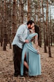 Gorgeous dress for a photo shoot! It actually has three layers of material (one lining, two chiffon) that make it flow and move beautifully. It was a little large - I had to have the shoulders pulled up a little and the bottom hemmed - but then it fit perfectly. Really loved it. - Emily S.