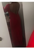 The fit is amazing! It didn't cut as low in the back as I thought, which is a good thing. The dress is very comfortable! - Rachel W.