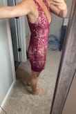 I love this dress! I knew when I saw it I would love it! The dress fits like a glove and I cannot wait to wear it! I am usually a small and this fits perfectly. This shipped SUPER fast, even during the pandemic times. I love Lulu's! - Kylee S.