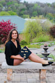 Easy to dress up in this romper. Satin material is so comfy. I wore this for graduation pictures. - Rachel S.