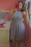 I bought this dress for my 16 yrs old niece, perfect fit , my niece loved it! I love that the dress has lining (not need to wear a bra). It needs to be pressed. - Luz