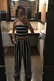 I'm obsessed with this piece! The pants run long and a little tight in the waist but it's still elastic so it's still easy to get on and off regardless of the tight factor. 10/10 would buy again. This piece makes you feel good wearing it :) - Marisa S.