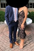 I wore this dress for a wedding in June and everyone loved it. I'm 5'3" so the trumpet flare at the bottom cut at a weird place on me, making it a little restrictive around the knees. But it was pretty comfy otherwise. - Meilyn F.