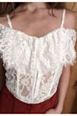 It is perfect for hot summers and you can have straps down or up. It looks better on tanned skin than on pale. Comfortable and material does not look cheap. - Polina L.