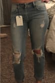 I really love these jeans. Endless cute outfit matches. These were my first pair of jeans I've ordered from Lulus and when I measured I was in between 3 and 5 (wear a 4 in women's), I decided to size up to a 5. I wish I had sized down instead because the stretch makes them pretty loose. - Marissa K.