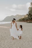 I ordered this dress very last minute for our small backyard wedding in Hawaii. It arrived within just a couple days! It was long for me so I had to get it hemmed. This dress was PERFECT! Lightweight, simple, and flowy :) Exactly the look I was going for. - Katherine C.