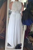 Bought this for my bridal shower and I can't even explain how blown away I am it is so perfect. The length is perfect the fit Is perfect and it's so comfortable. Love!! - Sarah N.