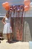I bought this for my daughter to wear at her bridal shower and it looked beautiful on her! It fit her perfectly and she was very comfortable in it! - Karen S.