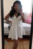 Perfect for grad pics! Back is super cute. Good material. - Jackie C.